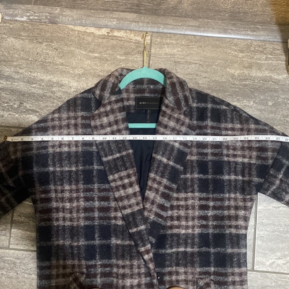 BCBG wool blend plaid peacoat - Picture 8 of 10